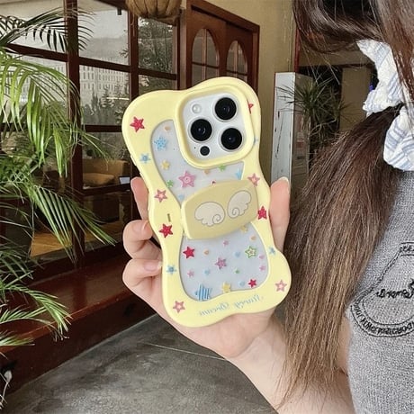K22850 エンジェルウィングスタンド付きiPhoneケース