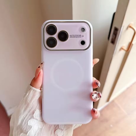 S75289 くすみカラー MagSafe対応シンプルiPhoneケース