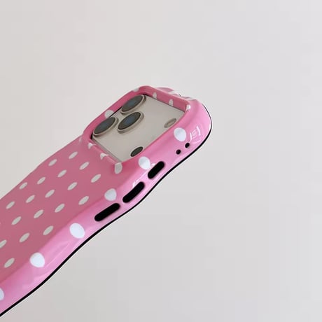 S75461 ゆるウェーブドットiPhoneケース