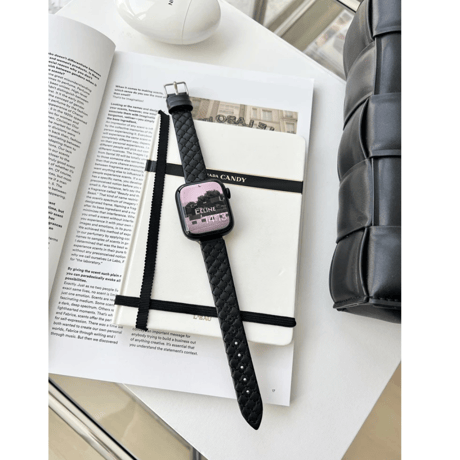 N00046 細身クロスステッチ風 Apple Watchベルト