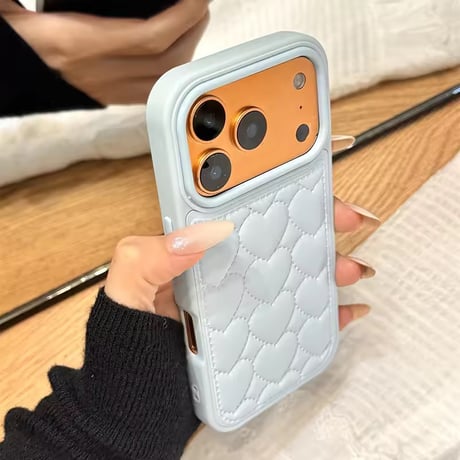 S75240 ハートキルティング iPhoneケース