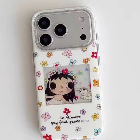 S75472 フラワーガールiPhoneケース