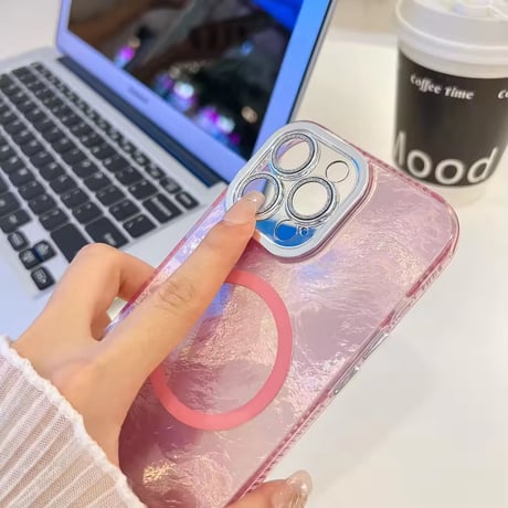S74747 ホログラムパール マグネット対応 iPhoneケース