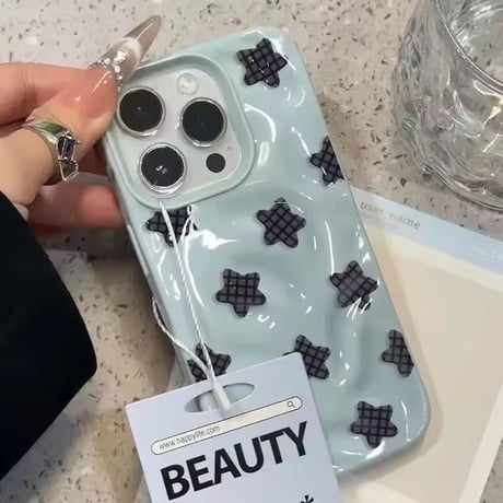 【即納商品】S74943 ワッフルチェック iPhoneケース