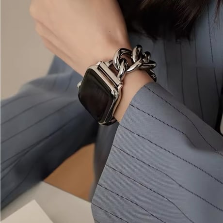 N00135 チェーンリンクメタル Apple Watchバンド