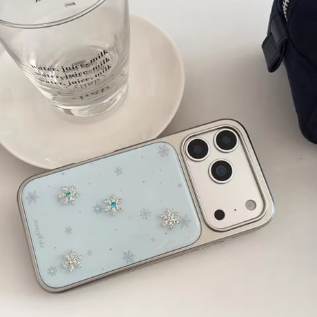 S75250 スノーフレーク ビジュー iPhoneケース