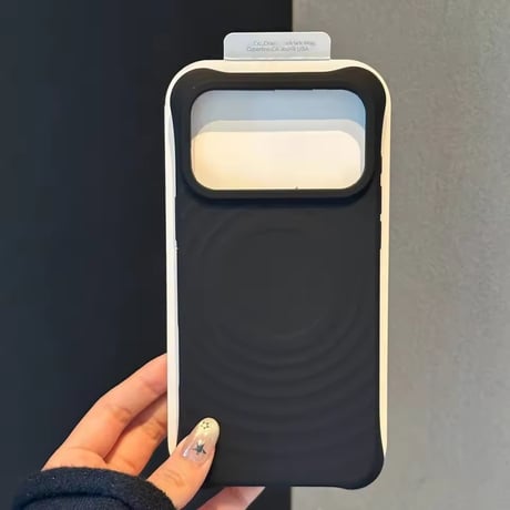 S75392 くすみパステル MagSafe対応リングデザインiPhoneケース