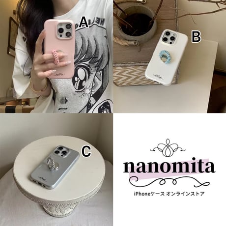 K22893 ビジュービーズリング iPhoneケース