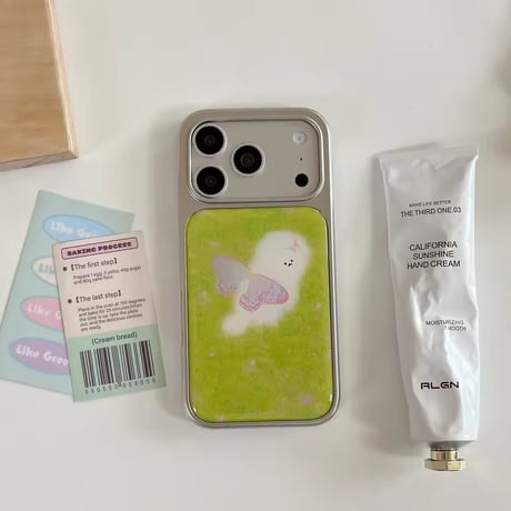 S75490 ちょうちょわんこiPhoneケース