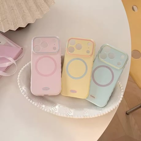 S75579 パステルカラーMagSafe対応iPhoneケース