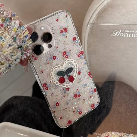 L62333 きらめきチェリーレース iPhoneケース