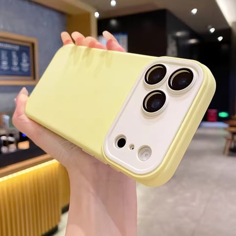 S75494 バイカラーパステルシリコンiPhoneケース