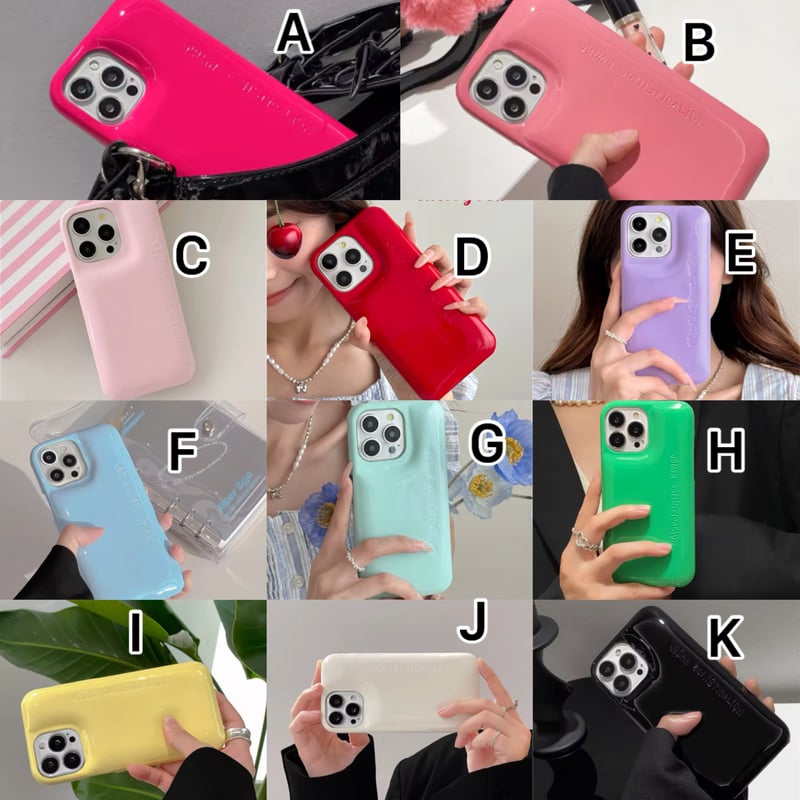 カラフルキャラクター iPhoneケース S75449 グロッシーカラフルiPhoneケース | nanomita