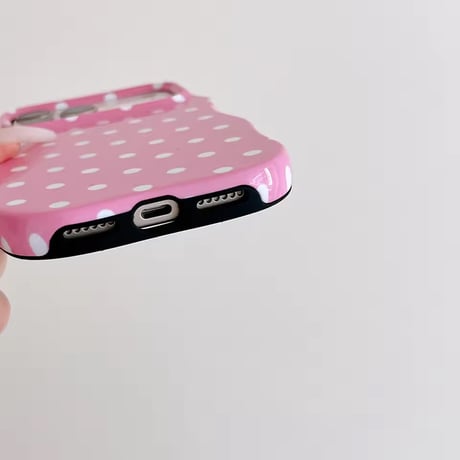S75461 ゆるウェーブドットiPhoneケース