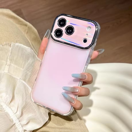 S75565 オーロラグラデーションフレーム iPhoneケース