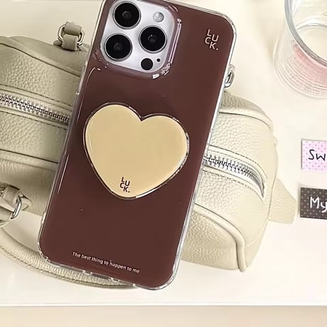 K22914 ハートグリップ付き iPhoneケース