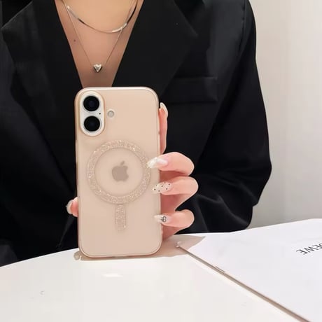 S74444 グリッターリング MagSafe対応 iPhoneケース