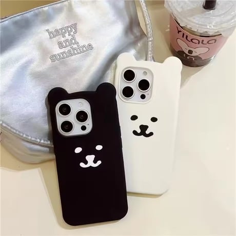 【即納商品】S74798 くまみみシリコンiPhoneケース