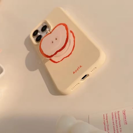 K23149 アップルスライス グリップiPhoneケース