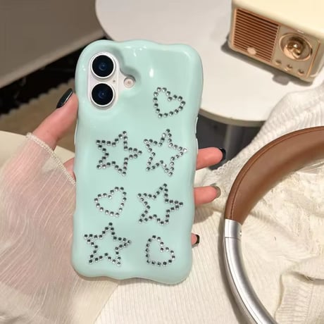 S74791 キラめきスターハートiPhoneケース