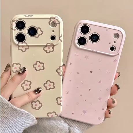 S75125 やさしめ柄のiPhoneケース