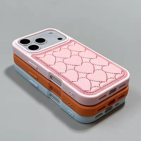 S75240 ハートキルティング iPhoneケース