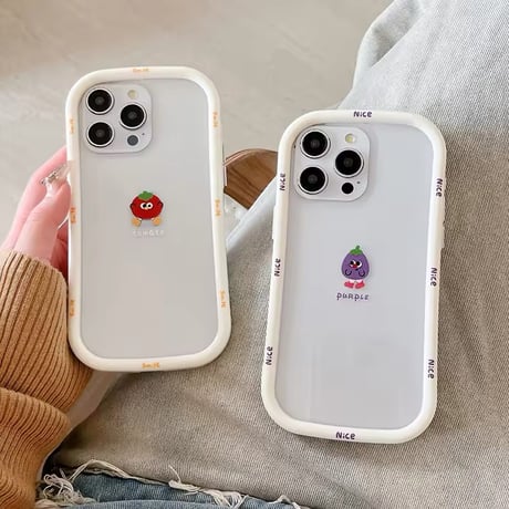 L62100 にっこりフルーツフレーム iPhoneケース