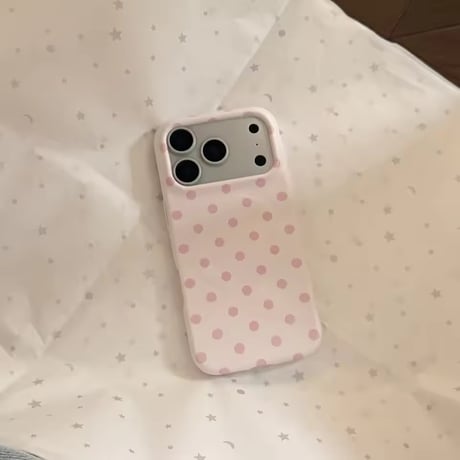 S75589 ピンクドットMagSafe対応iPhoneケース