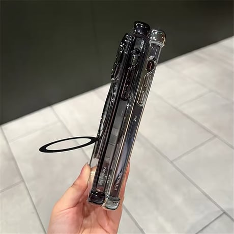K22667 リングスタンド付きクリア iPhoneケース
