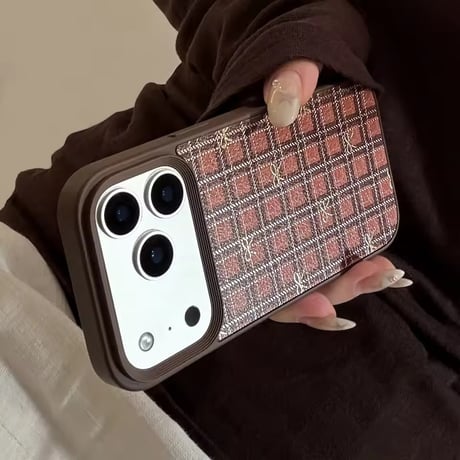 S75468 リボンチェックiPhoneケース