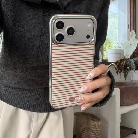 S75217 ミニマルストライプ iPhoneケース