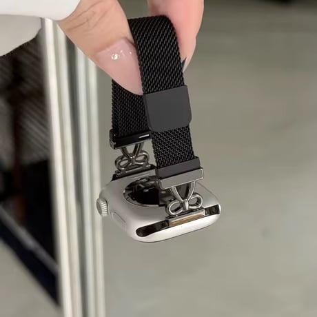 N00208 リボンチャームメッシュ Apple Watchベルト