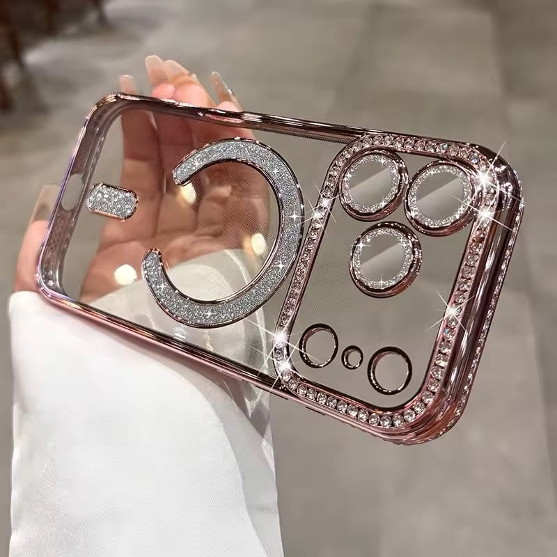 L62326 MagSafe対応 ジュエルラインストーン iPhoneケース | nanomita