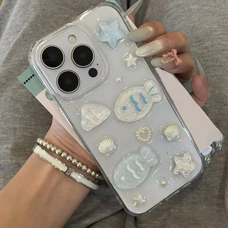 L62301 きらめきマリンフィッシュ iPhoneケース