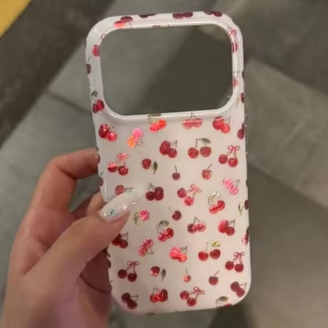 S75563 チェリードットガーリー iPhoneケース