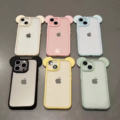 L62300 くまみみクリア iPhoneケース