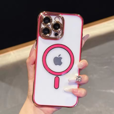 L62315 メタリックフレーム MagSafe対応 iPhoneケース