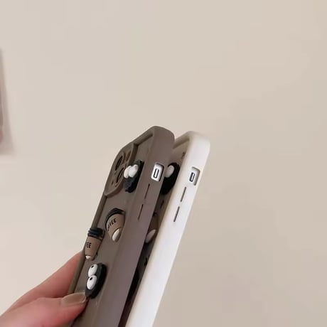 S74333 もくもくコーヒーとふわもこたちのiPhoneケース