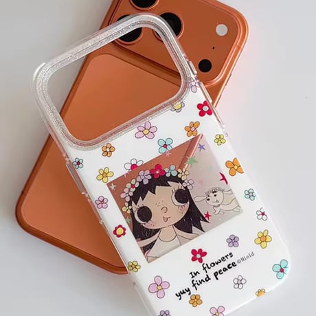 S75472 フラワーガールiPhoneケース