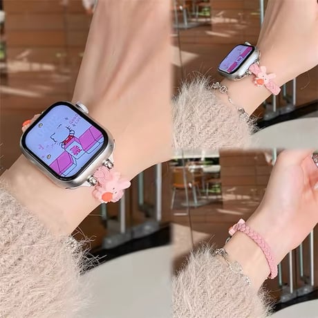 N00168 ゆるキャラ編み込みApple Watchベルト