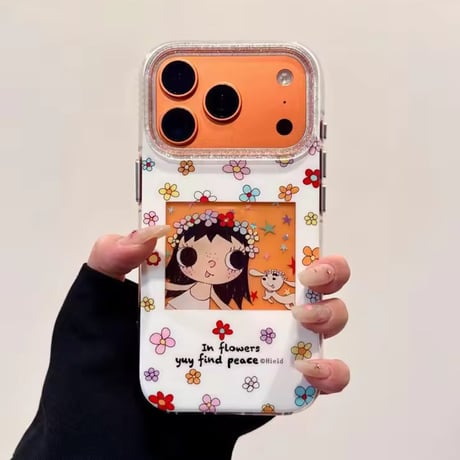 S75472 フラワーガールiPhoneケース