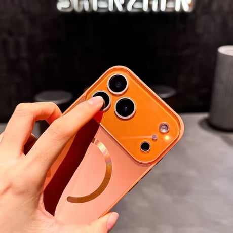 S75083 メタルルック MagSafe対応 iPhoneケース