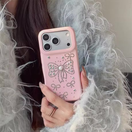 S75418 ジュエルリボンiPhoneケース