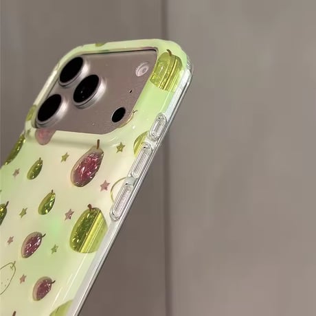S75666 きらめくフルーツドット iPhoneケース
