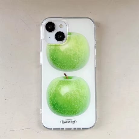 S75265 グリーンアップルデザインiPhoneケース