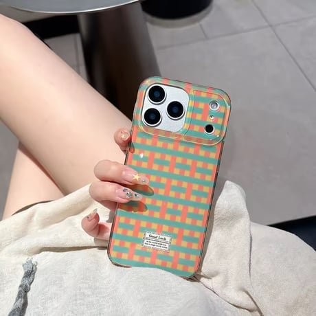 S75188 グッドラックチェック iPhoneケース