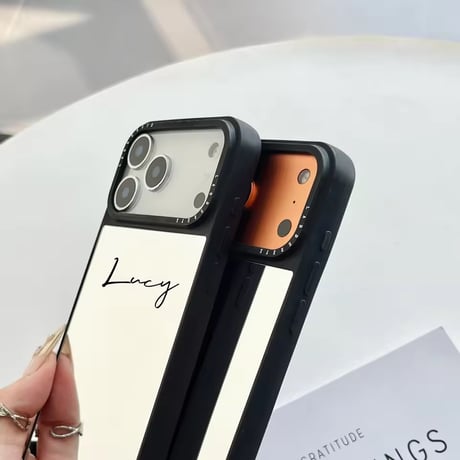 K23139 ネーム入りミラーフレームiPhoneケース