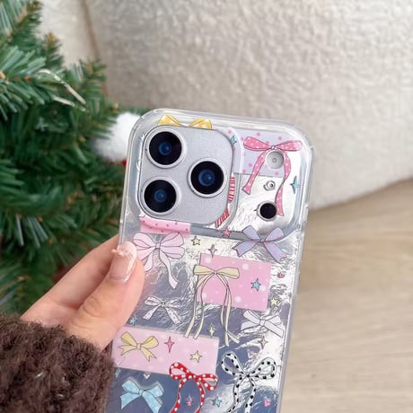 S75277 リボンコラージュiPhoneケース