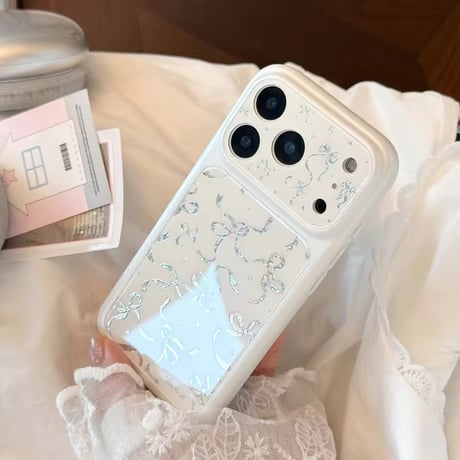 S75619 シルバーリボンiPhoneケース