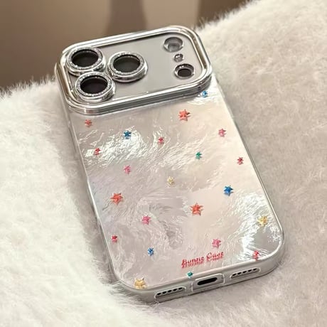 S75577 カラフルスターダスト iPhoneケース